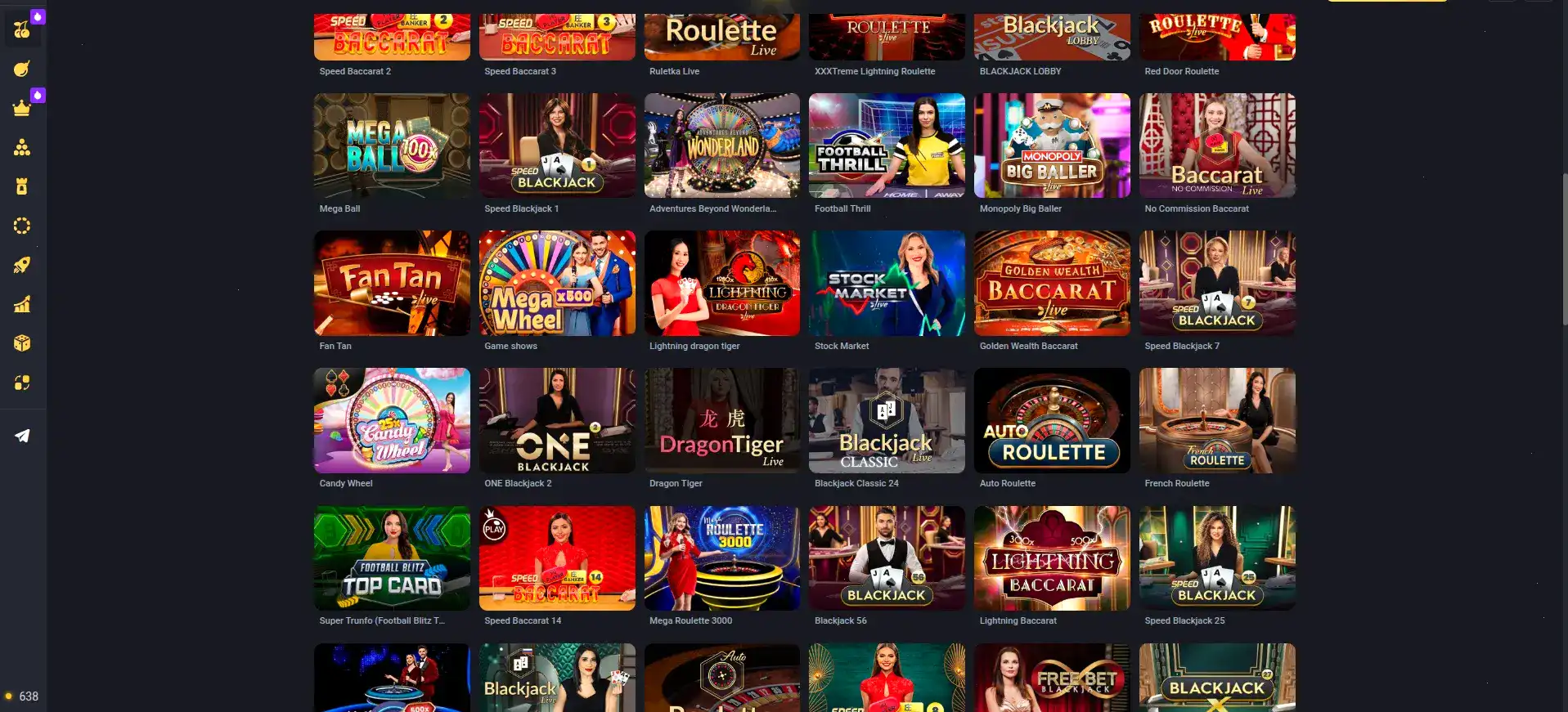 Мобильная версия казино Vegas Grand на экране смартфона